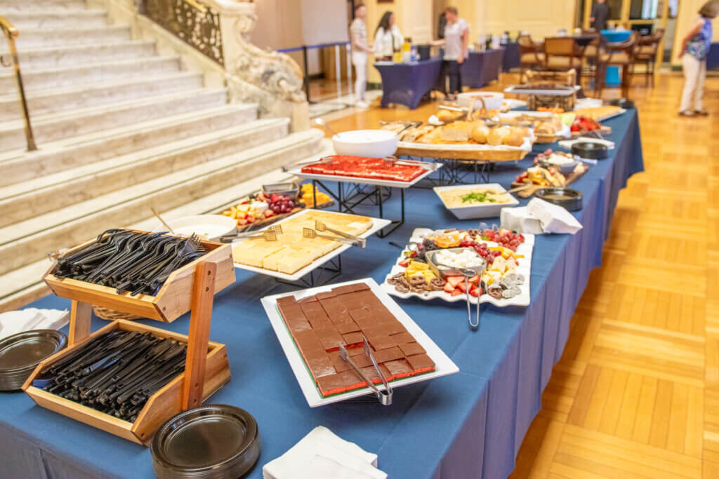 Dessert table ready to be served!