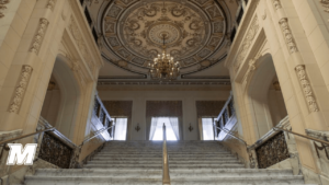 The steps inside Great Hall