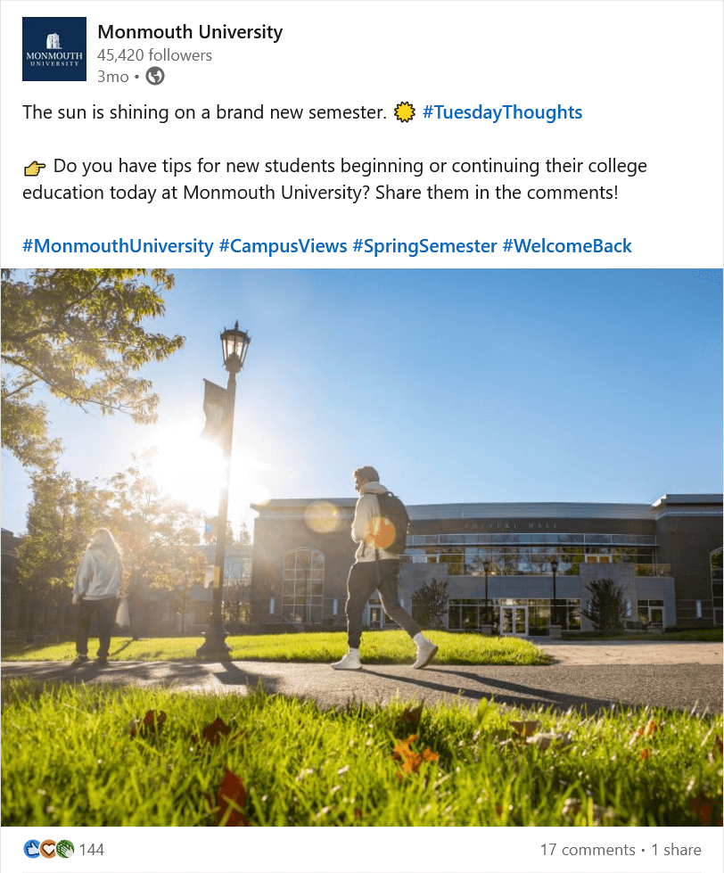 A LinkedIn post about Tuesday Thoughts