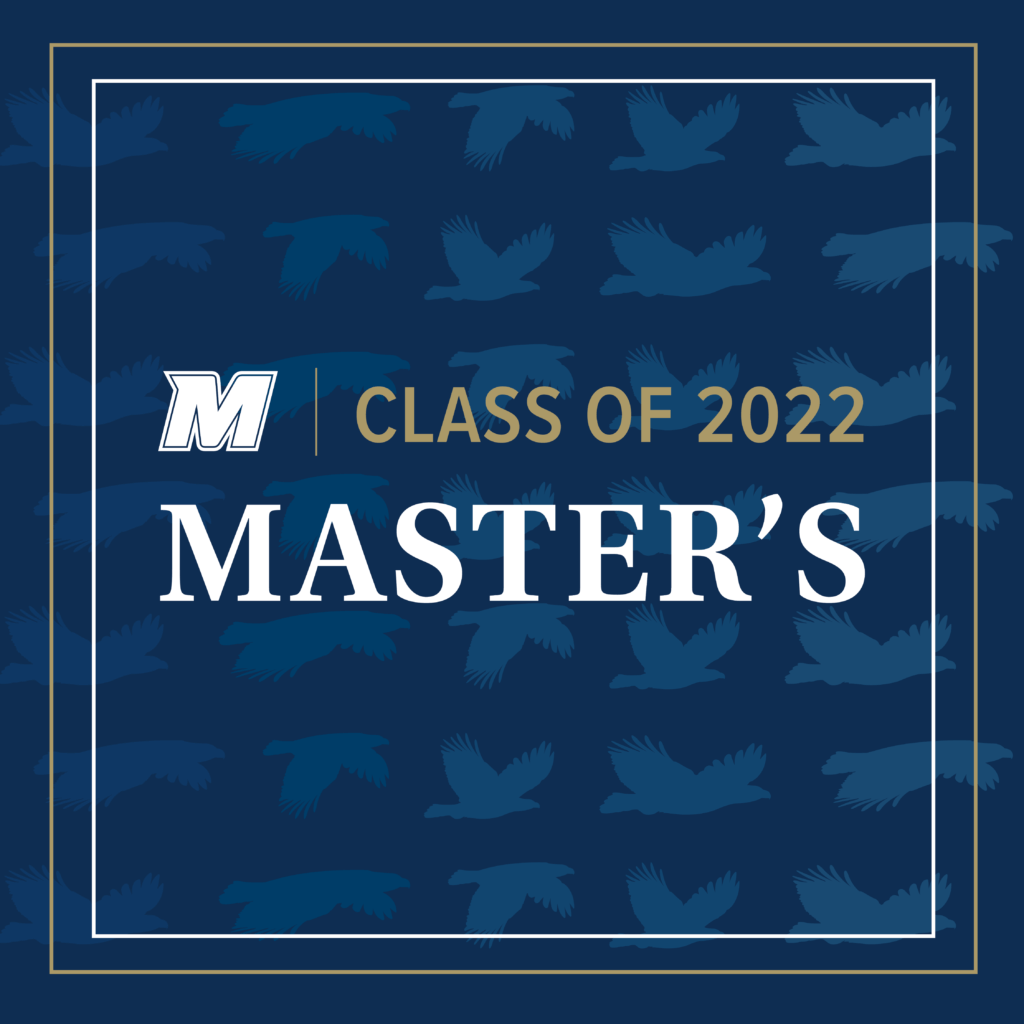 Class of 2022 Master's (square image, shades of hawks in background)