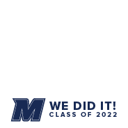 We Did It Class of 2022 (no frame, blue text)