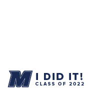 I Did It! Class of 2022 (no frame, blue text)