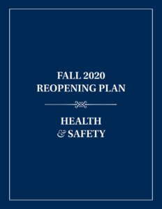 Fall 2020 Reopening Plan for Health and Safety
