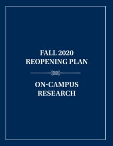 On-Campus Research Reopening Plan