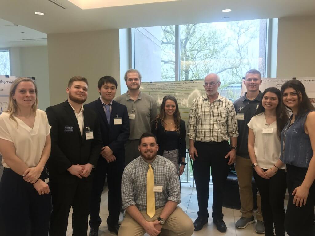 Photo of Dr. Bastian and his Spring 2019 Statistical Consulting students