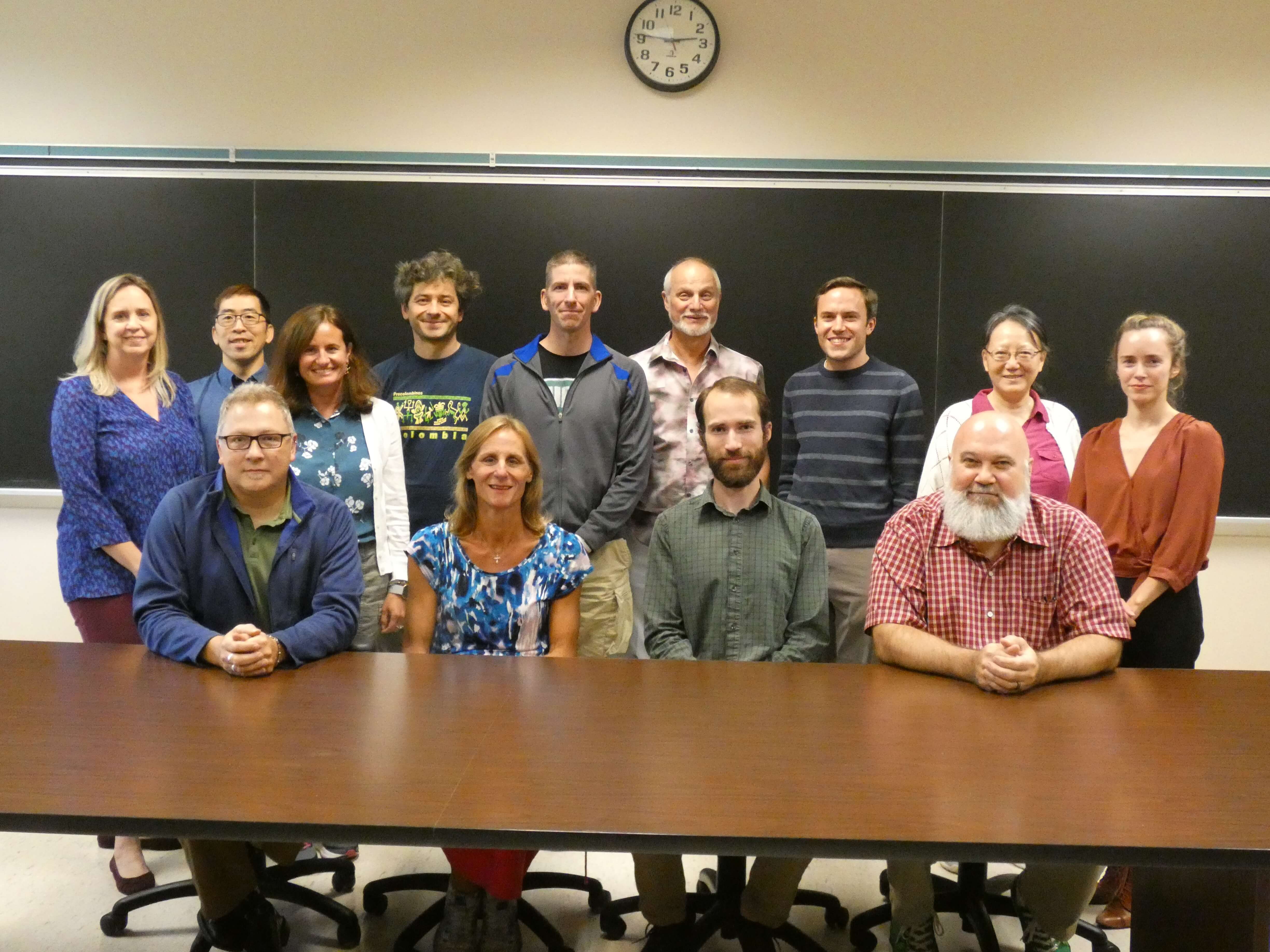 Group photo of Math Department Faculty and Staff for the 2019-2020 academic year