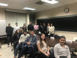 Photo of participants and students at the annual School of Science Career Choices Roundtable