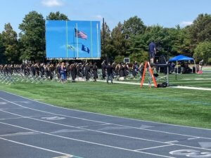 Photo of graduate procession at MU Summer 2020 Graduation