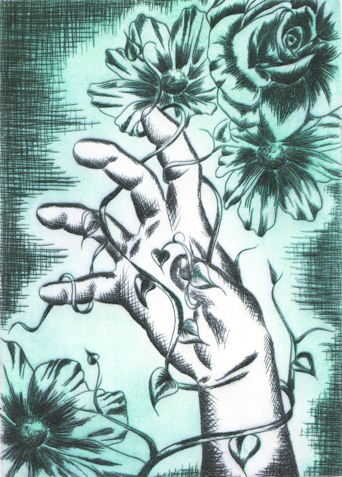 Click to view Student: Katrina Wraga-Course: Print Intaglio Relief