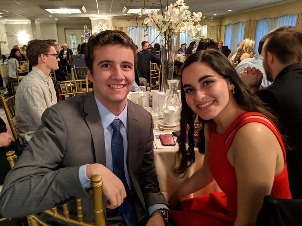 Photo of students attending the annual Comm Awards Banquet 