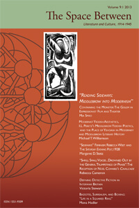 The Space Between: 2013 Issue Cover Image The Space Between: 2013 Issue Cover