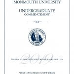 Photo shows cover of 2019 Undergraduate Commencement program