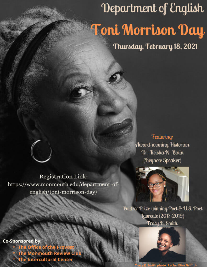 Photo of Toni Morrison Day event flyer: Click or tap to view and download program schedule