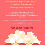 Photo image of flyer for Double Good Popcorn Fundraiser,