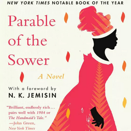 Photo image of book cover for Parable of the Sower by N. K. Jemisin