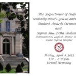 English Student Awards & Sigma Tau Delta Induction Announcement