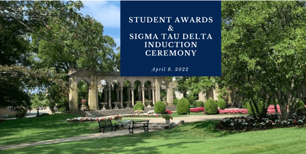 2022 English Awards and Sigma Tau Delta Induction Ceremony