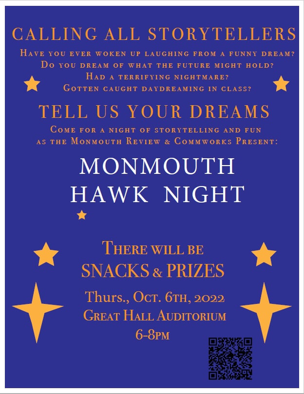 Flyer for Monmouth Hawk Night