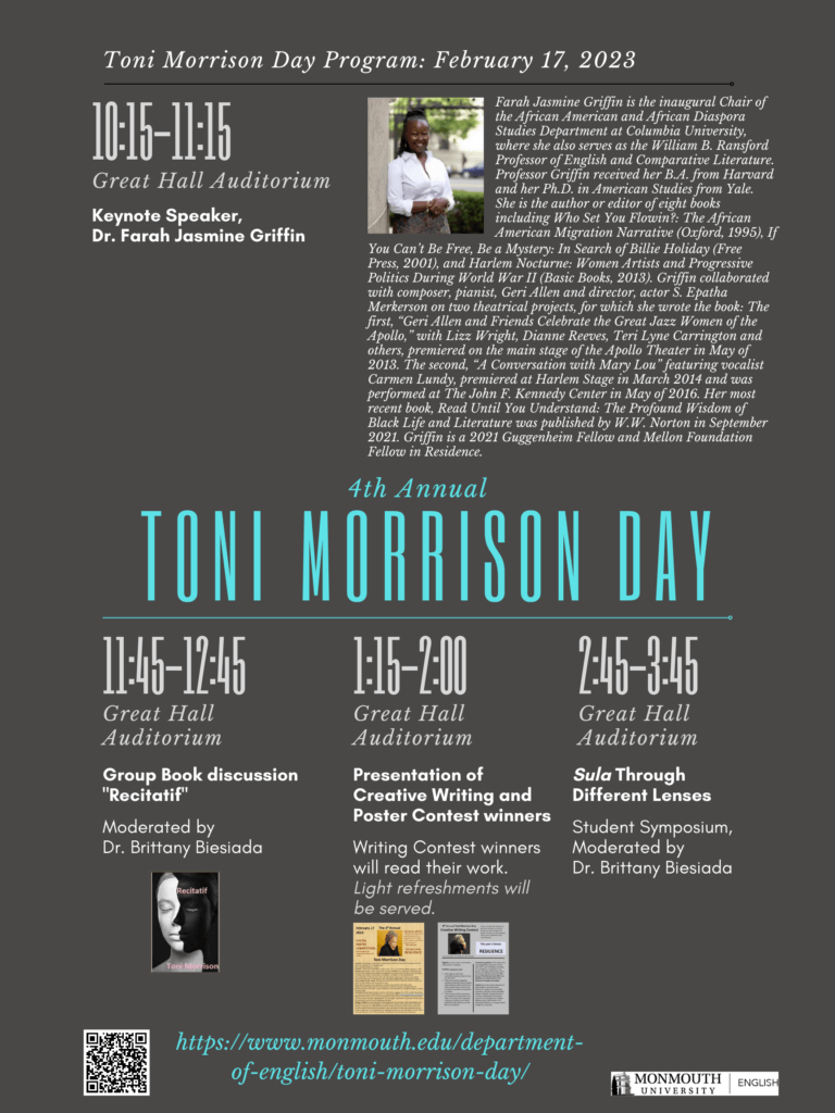 4th Annual Toni Morrison Day program, February 17, 2023