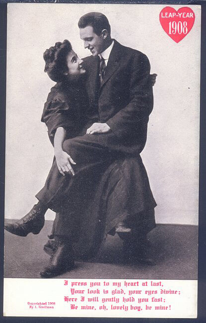 Photo of 1908 Leap Yer Postcard