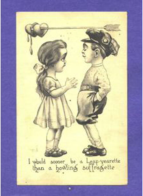 Photo Image of 1908 Leap Year Postcard - Leap-yearette