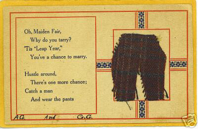 Photo of 1908 Leap Year Postcard: Oh, Maiden Fair,