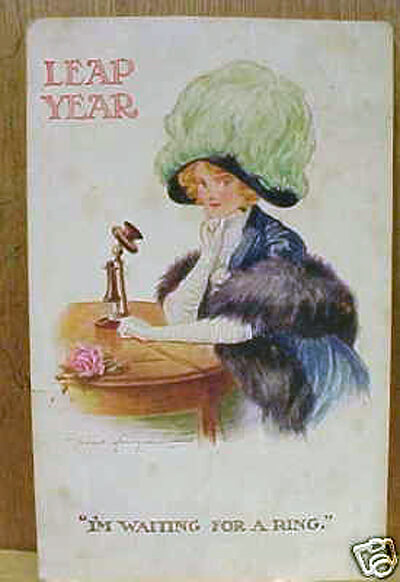 Photo Image of Leap Year Postcard - waiting for a ring