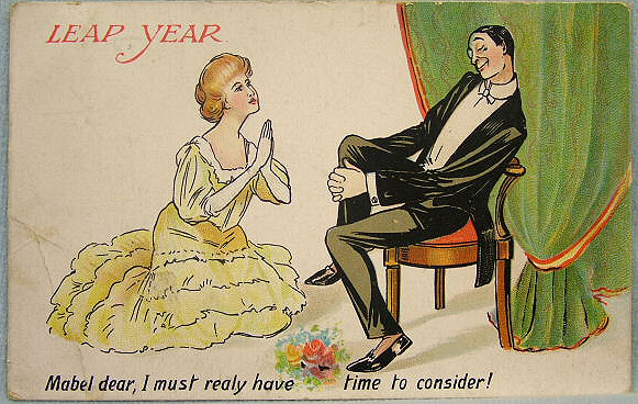 Photo Image of 1912 Leap Year Postcard - Mabel Dear
