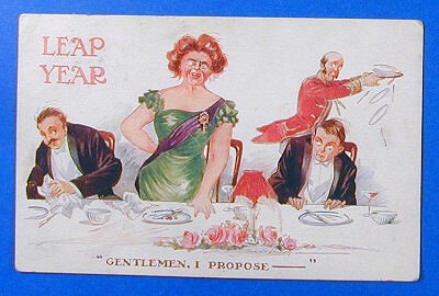 Photo Image of 1915 Leap Year Postcard - Gentlemen, I propose