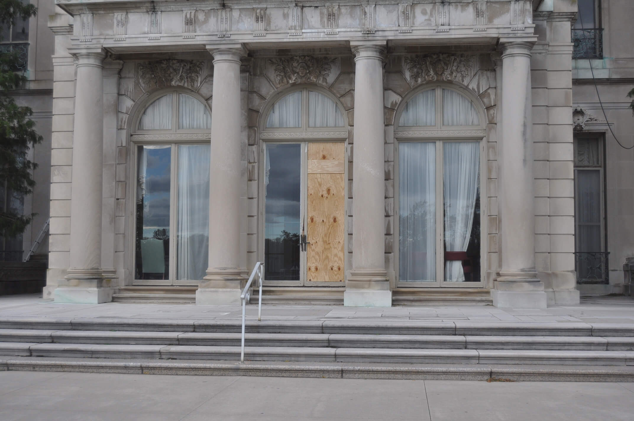 Photo of damage to The Great Hall from Superstorm Sandy