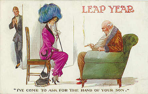 Photo Image of Leap Year Postcard - Ask for the hand of your son