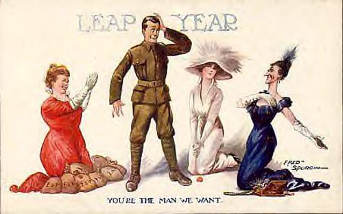 Photo Image of Leap Year Postcard - the man we want