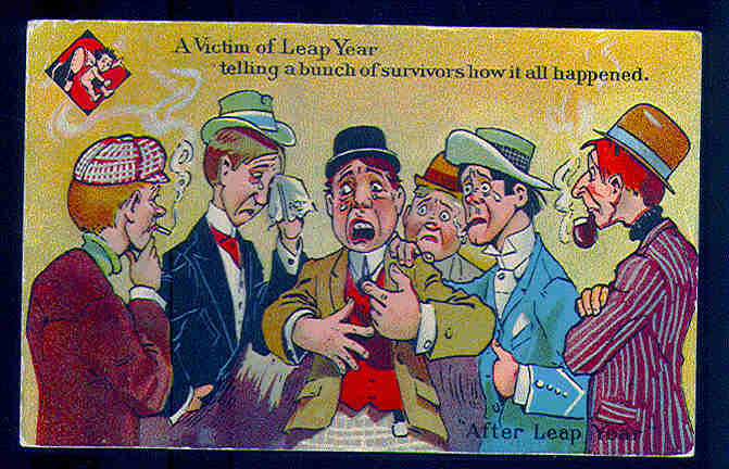 Photo Image of Leap Year Postcard - A Victim of Leap Year