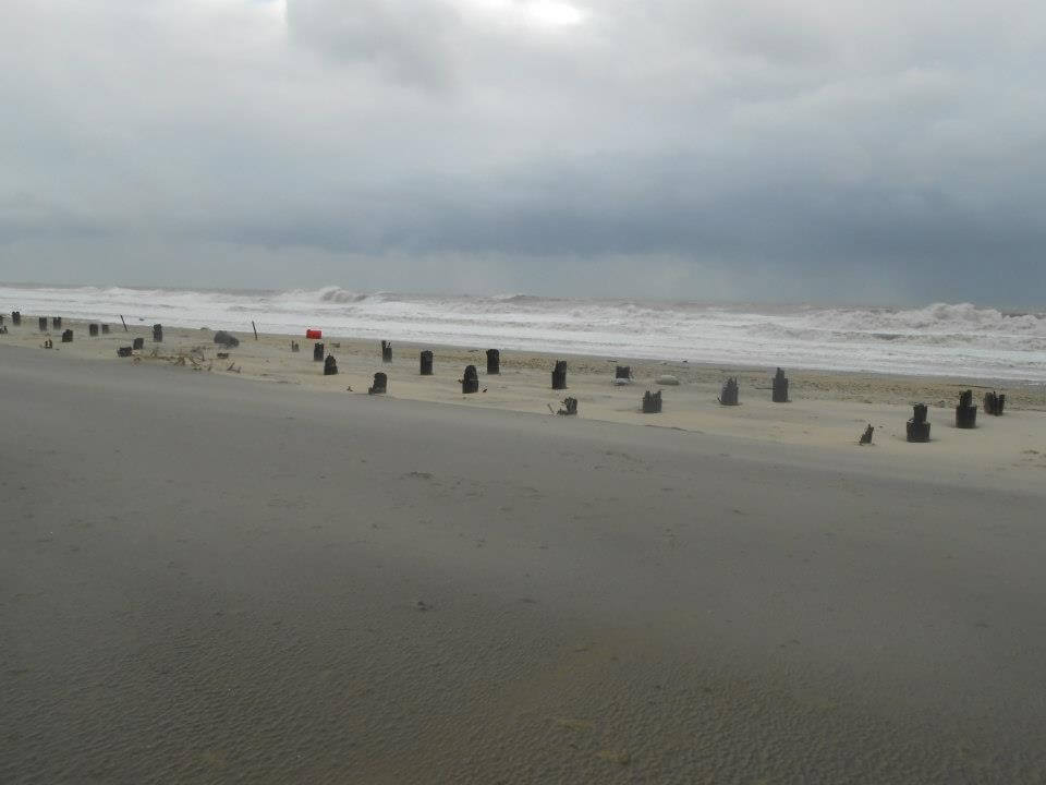 Photo shows remnants of Belmar boardwalk after Superstorm Sandy