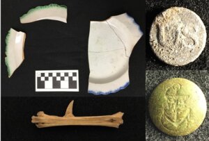 Array of artifacts found at site