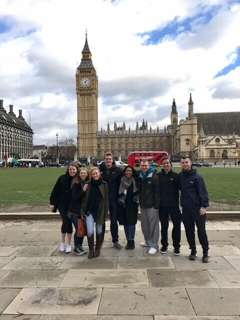 Group of people standing near Big Ben