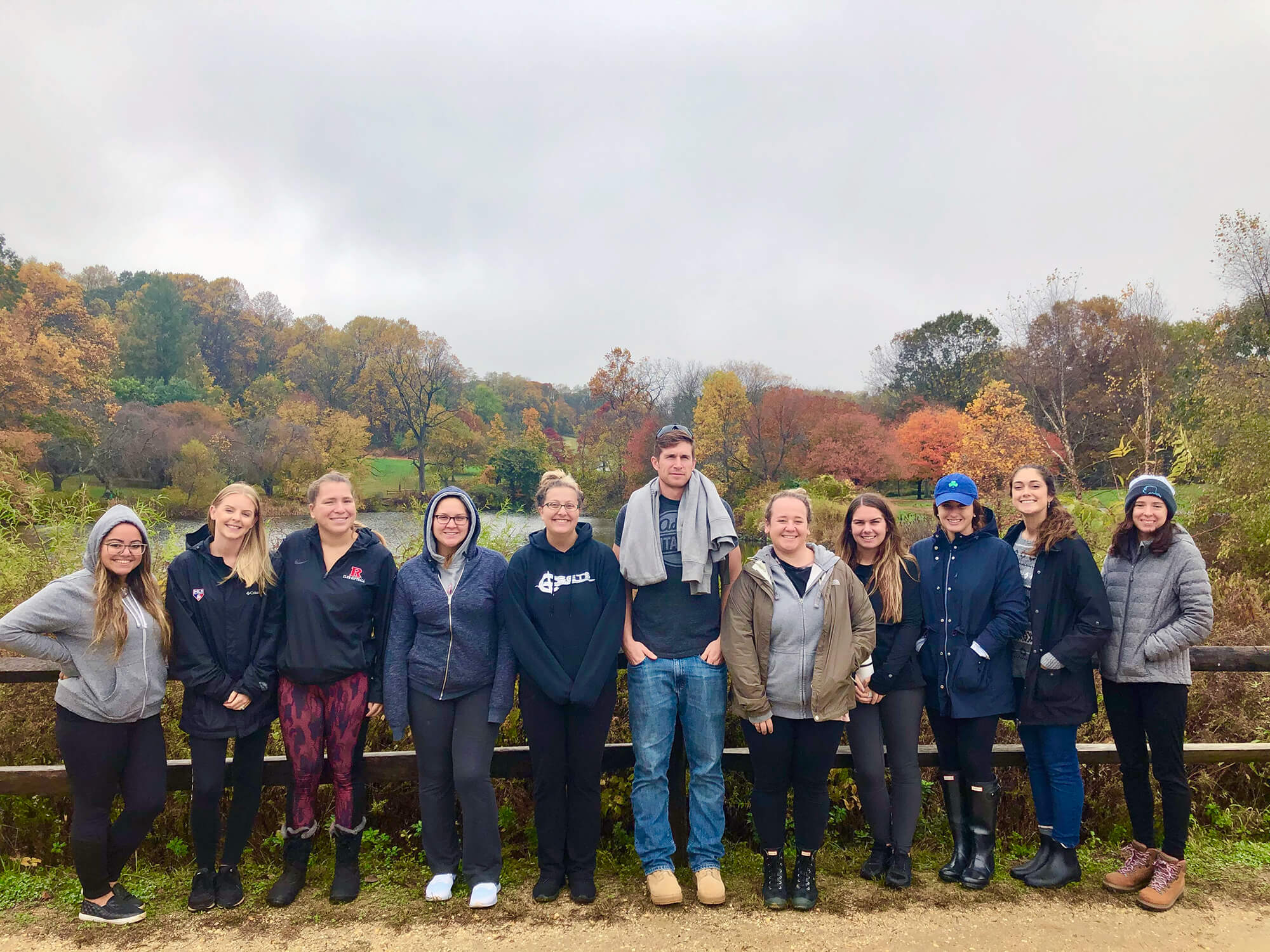 Group Photo of Ecotherapy Students on Fall Field Trip