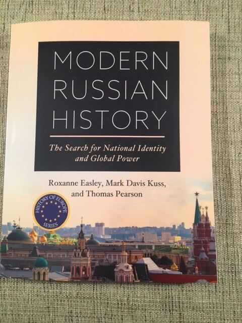 Book cover of “Modern Russian History: The Search for National Identity and Global Power” (San Diego: Cognella Academic Publishing, 2020)