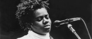 Tracy Chapman at the microphone