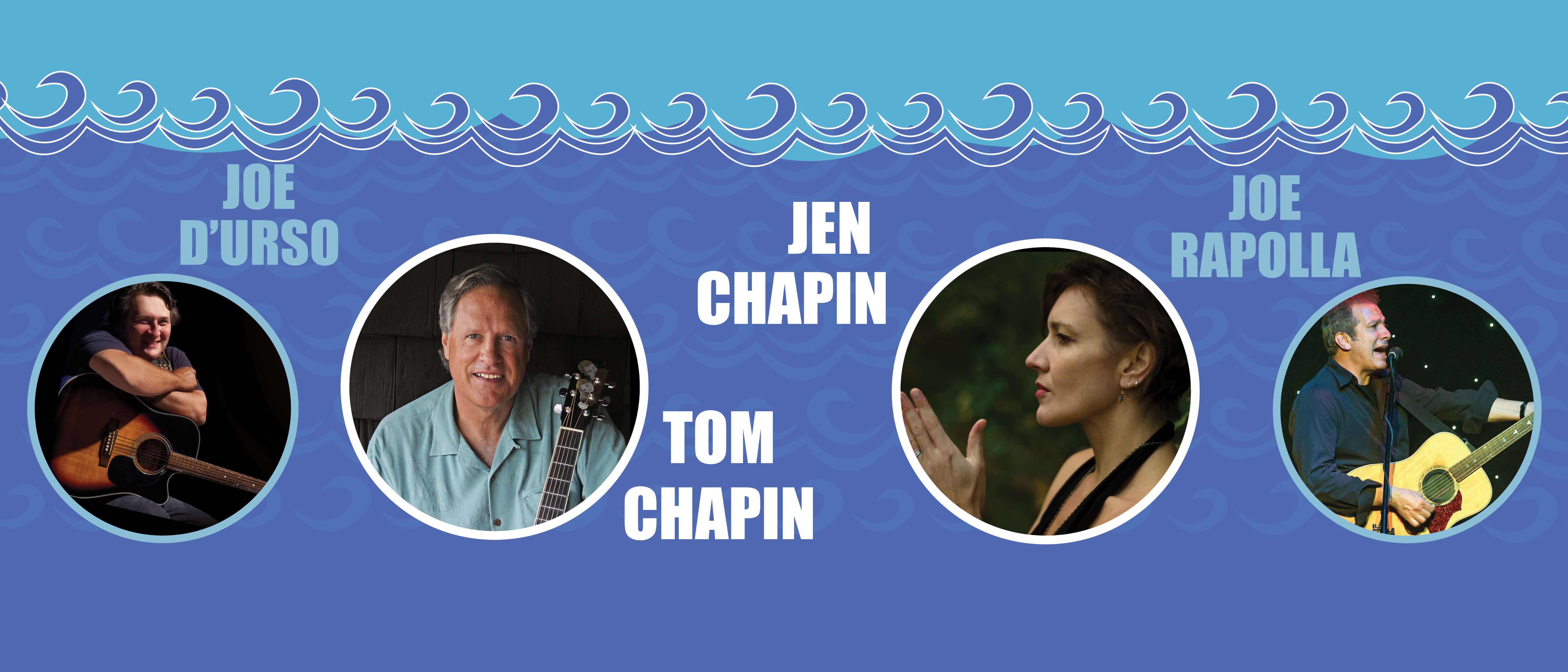 Photographic image for Songwriters by the Sea with Joe D'Urso, Tom Chapin, Jen Chapin and Joe Rapolla