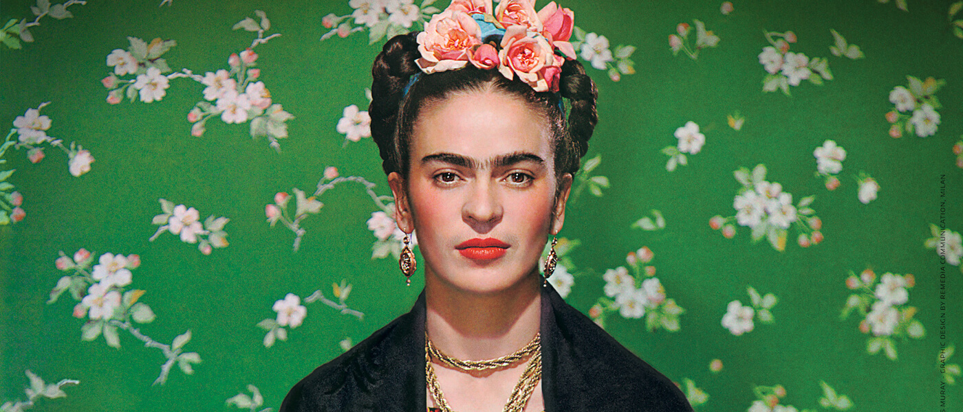 Promotional photo for Frida – Viva La Vida is a cinematic documentary event film that highlights the two sides of Frida Kahlo’s spirit