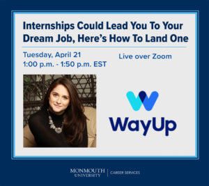 Promotional Image for April 21, 2020 Virtual Guest Presentation on Internships