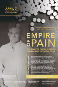Empire of Pain author Patrick Radden Keefe - clickor tap image to view and download flyer
