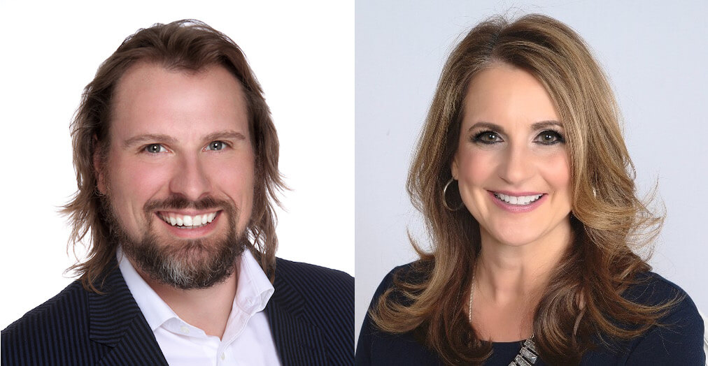 Headshots of the event's panelists, Joseph York and Karyn Cusanelli