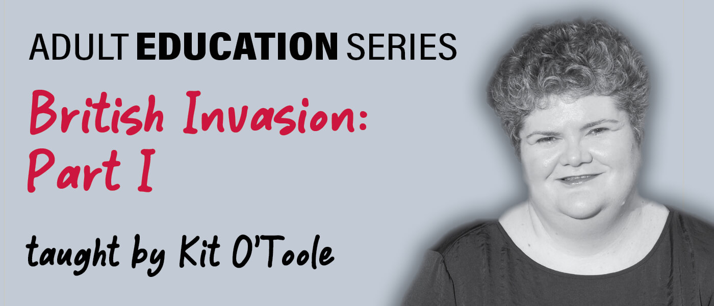 Adult Education Series: British Invasion Part 1: Beginnings and Influences, Headshot of Kit O'Toole