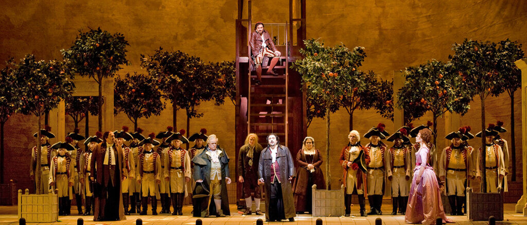 A scene from Rossini’s “Il Barbiere di Siviglia.” Photo: Marty Sohl/Metropolitan Opera
