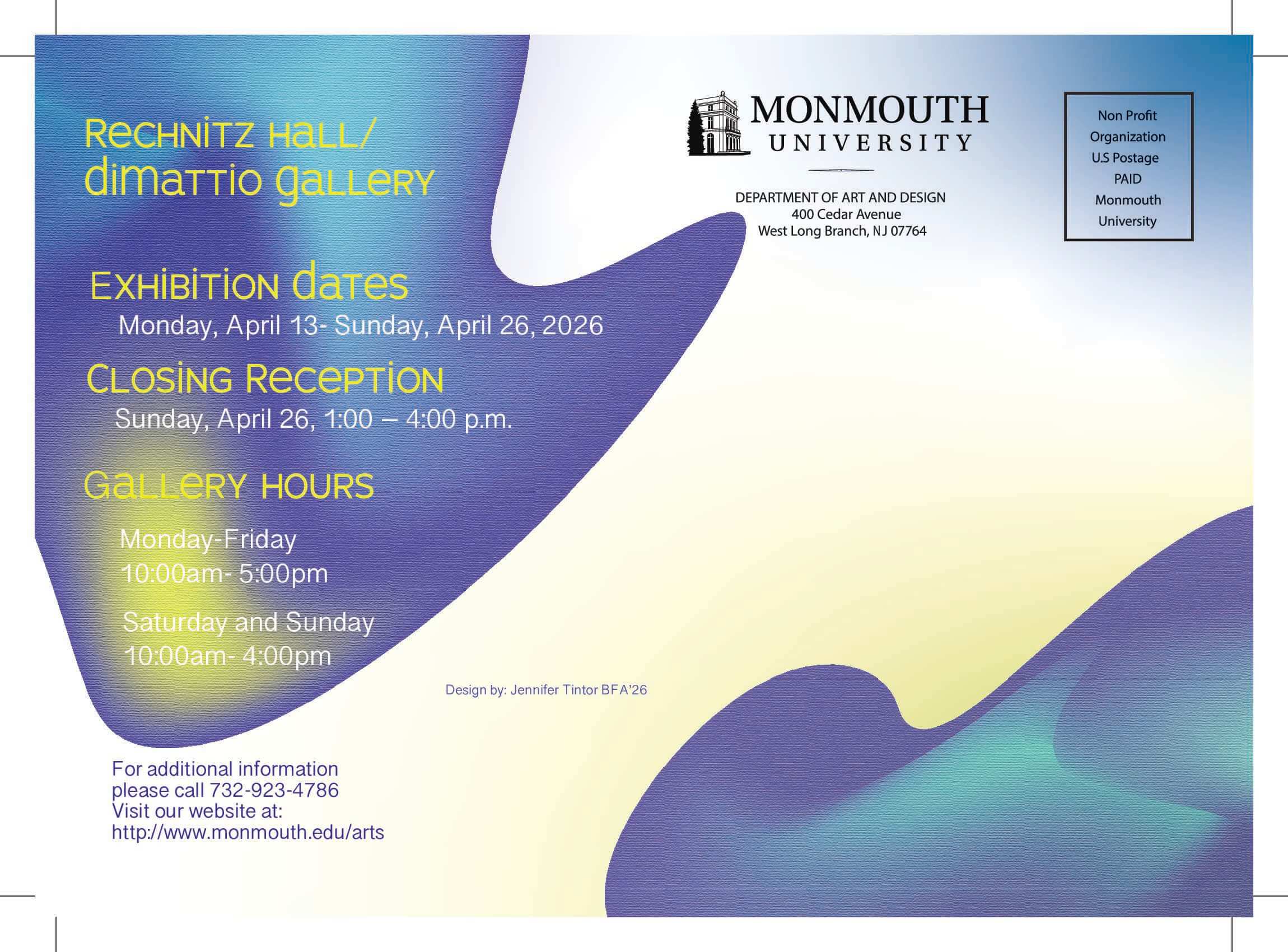 Senior Exhibit 2026 Flyer