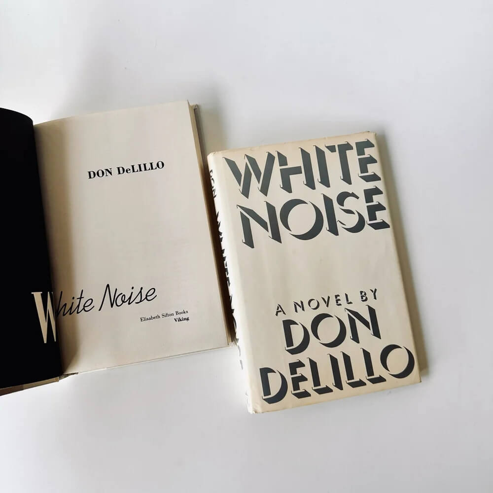 Don Delillo's book cover for White Noise