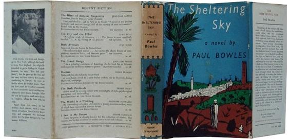 Paul Bowles' book cover for The Sheltering Sky