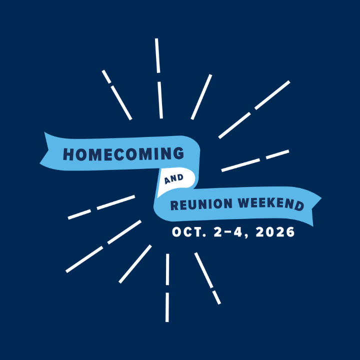 Homecoming and Reunion Weekend, Oct 2–4, 2026